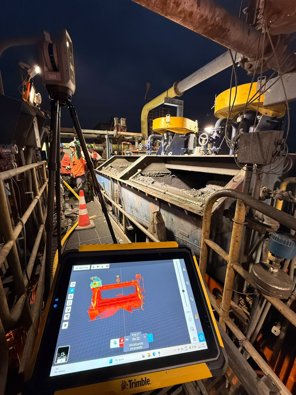 Levantamiento 3D en terreno con escáner Trimble X9
